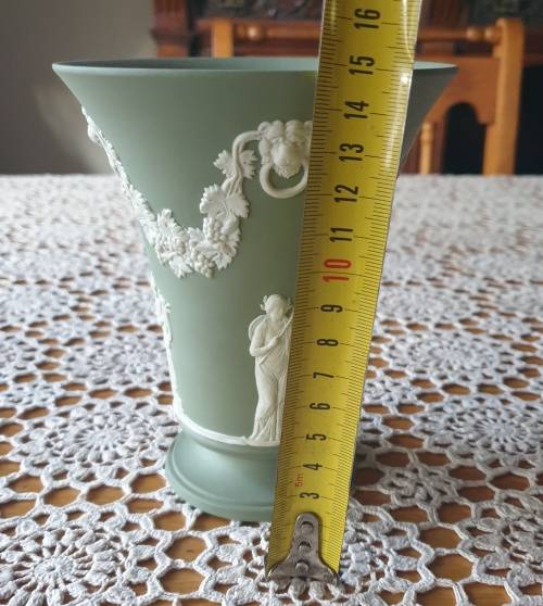 Green Jasperware Vase