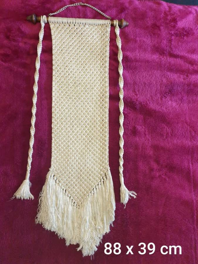 Macramé  | 88 X 39 CM WIDE | VINTAGE | GOOD CONDITION |
