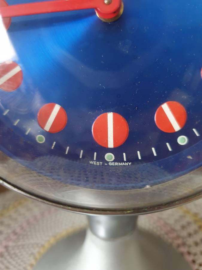 Blessing Pedestal Clock Retro, circa 1960, West Germany | good working condition |