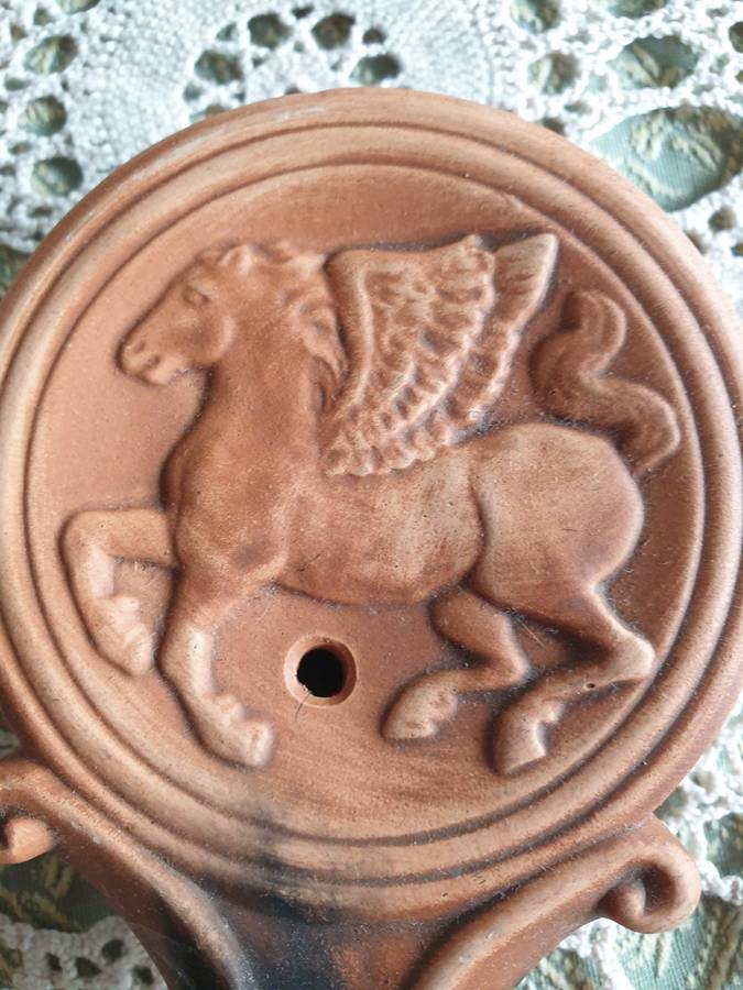 SMALL OIL LAMP TERRA COTTA