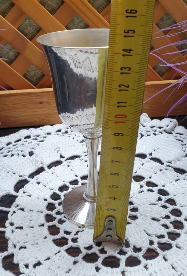 SILVER PLATED WINE GOBLETS | SALEM |