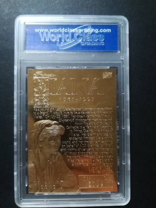 23ct Gold card - Princess Diana