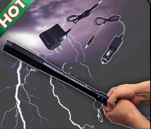 NEW Rechargeable Portable Dimming Strobe Light electric shock Stick stun baton Taser Weapon