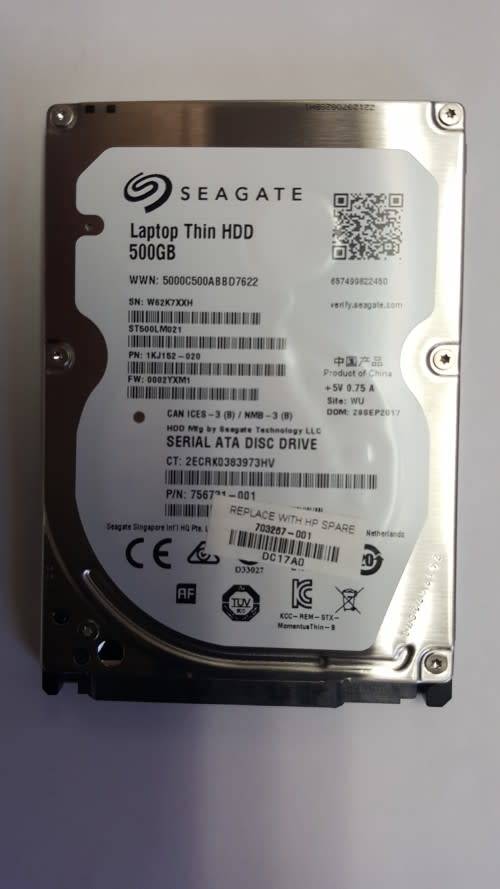 New 500gb Seagate thin laptop hard drive hdd