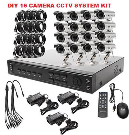 CCTV DIRECT- 16 Channel 1200tvl cctv camera system Kit -Perfect security cameras