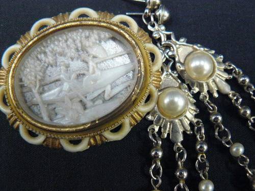 BROOCH AND EARRINGS
