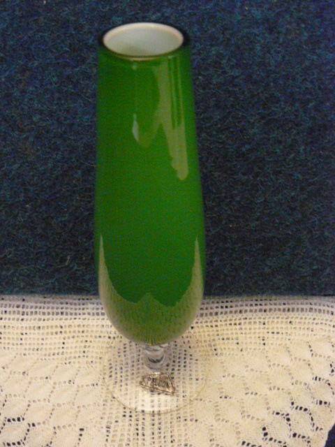 PALCON GLASS VASE WITH  STEM