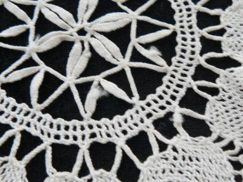 VERY FINE 19 CM COTTON HAND CROCHETED DOLLIE