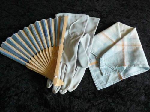 VINTAGE GLOVES, HANKIE AND VAN