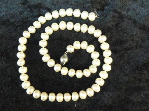FOUX PEARL NECKLACE 44 CM