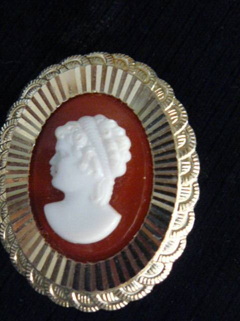 CAMEO LIKE BROOCH