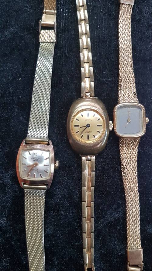 3x watches ladies Tissot National Cauny