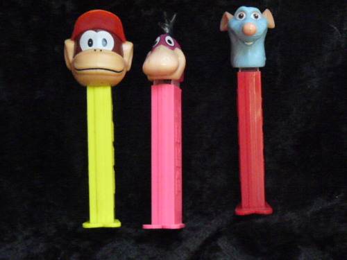 PEZ DISPENSORS COLLECTABLE X 3