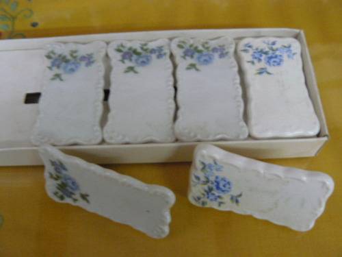 PORCELAIN TABLE NAME SETTINGS X 6