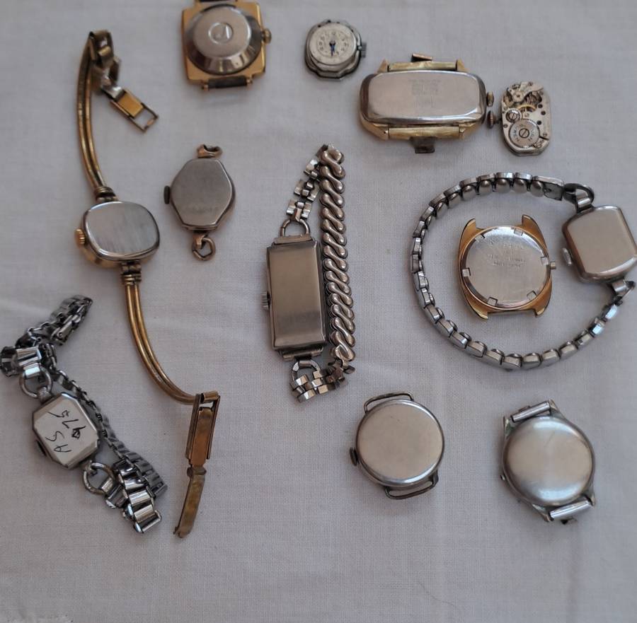 Lot 16. Lot of ladies watches for spares or repairs
