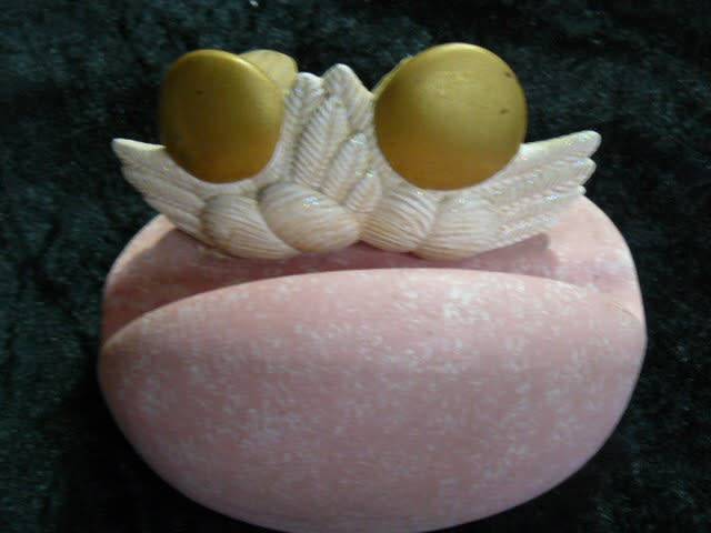 CERAMIC ANGEL SERVIETTE HOLDER