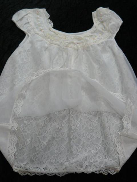 VINTAGE BED JACKET WITH LACE  AND VINTAGE HANKIE S