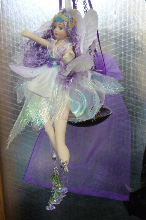 COLLECTABLE VINTAGE LIKE FAIRY WITH PORCELAIN HEAD AND ARMS