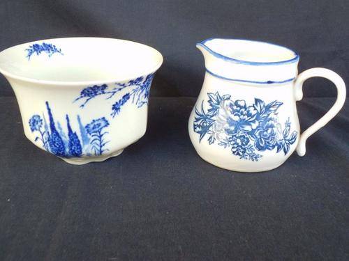 MYOTT & SON ENGLAND SUGAR BOWL & CREAMER