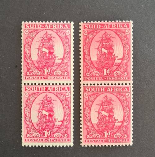 Union of SA - 1943 Coil Set, both Values, Both Shades