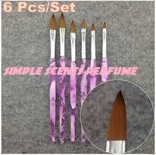 6 PCS ACRYLIC BRUSH SET-SIZES 2-4-8-6-10-12