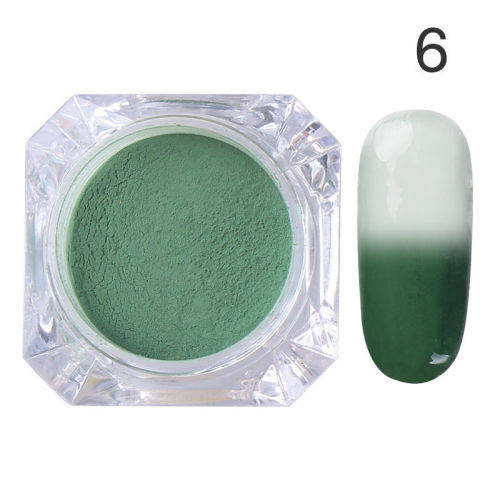 Nail Thermal Color Change Gradient Pigment Powder Manicure Tips Decoration