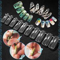 100pcs/set False Nail Tips Dual Form Nail System for UV GEL Acrylic Nail Art Mold Tips Decoration Tr