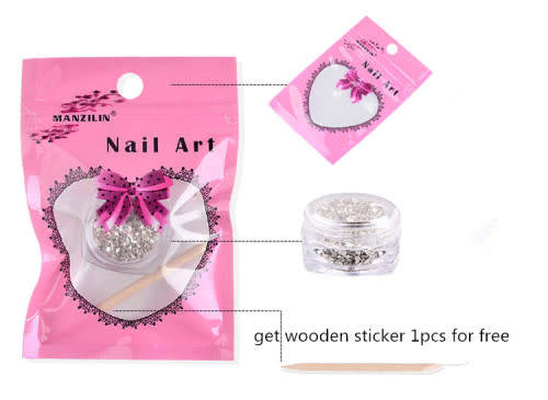 NAIL ART STICKER  5 G GLASS SHIPS
