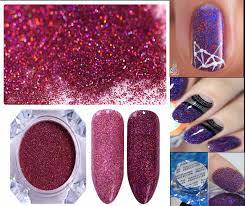 2 g  Holographic Glitter Dust Powder Nails Art-silver