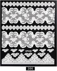 NAIL ART STICKERS  - WHITE