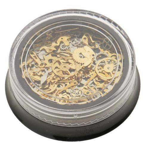 Nail Art Glitter Sticker Set Steam Punk Clock Wheel Cog Parts Mixed Spangle
