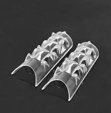 New Clear Glaze Nail Tips Glass mosaic nail tips 500 CLEAR