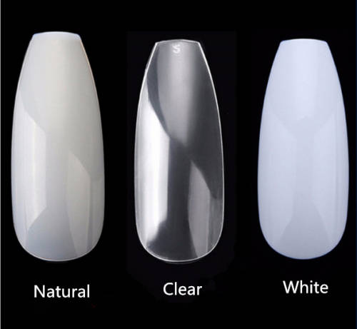 Coffin Nails 120pcs white