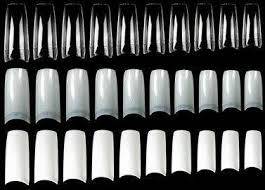 French Tip 100pcs - NATURAL - CLEAR- MESSAGE COLOR