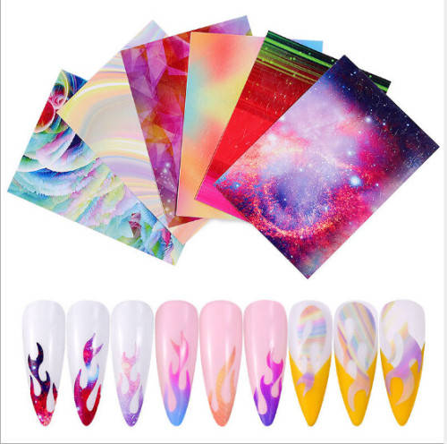 Flame sticker Set 6pcs