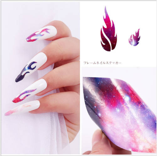Flame sticker Set 6pcs