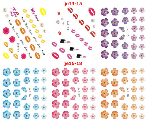 JE mix water sticker 48pcs
