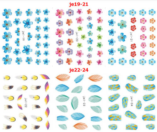 JE mix water sticker 48pcs