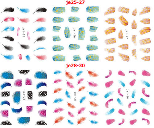 JE mix water sticker 48pcs