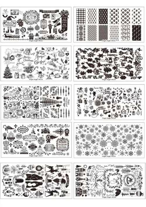 Nail Stamping Metal Plate - MC message plate number