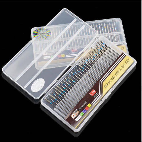 Electric Diamond Drill Bit Set 30pcs -A ( Blue )