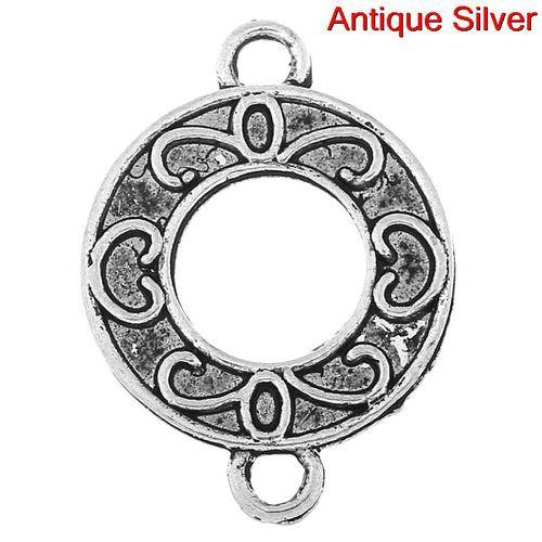 ANTIQUE-SILVER-ROUND-CONNECTOR-15X15MM