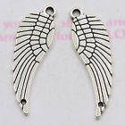 10X30 MM- ANTIQUE SILVER-ANGEL WINGS -CONNECTOR