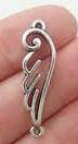 ANTIQUE SILVER CHARM-ANGLE WING-35X10MM
