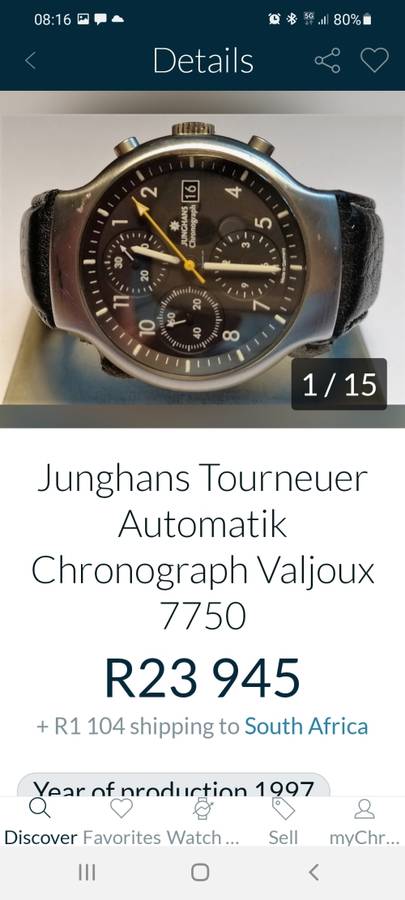 Junghans Tourneur Chronograph Automatic Watch