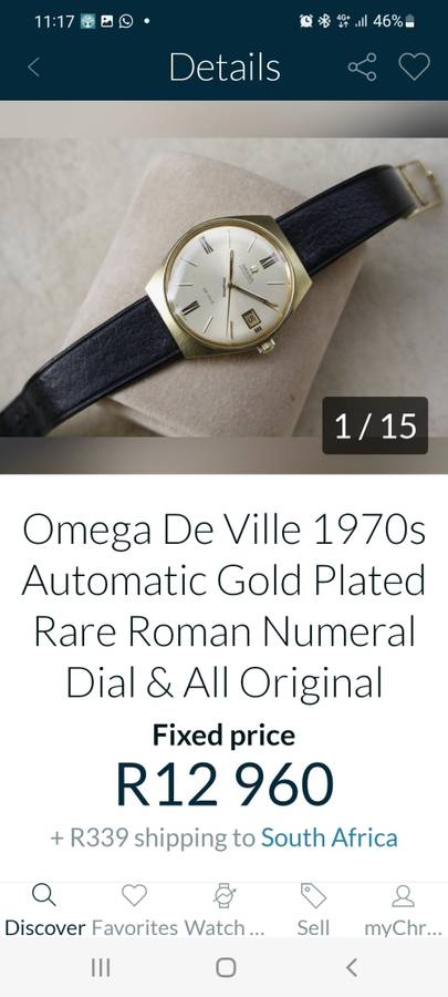MINT OMEGA DE VILLE AUTOMATIC DATE