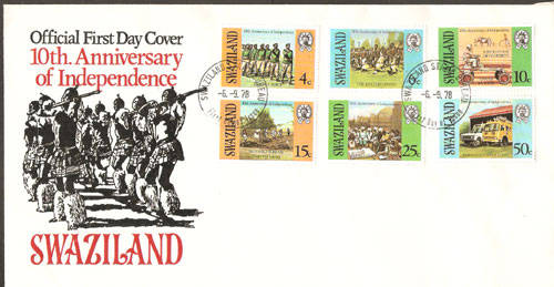 Swaziland 1978  - FDC  Independence - offered in Fine used cond. - see scan below