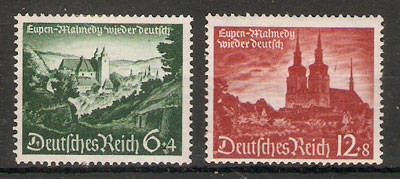 German Empire 1940 -  reintegration Danzig - full set - MH-  as per scan