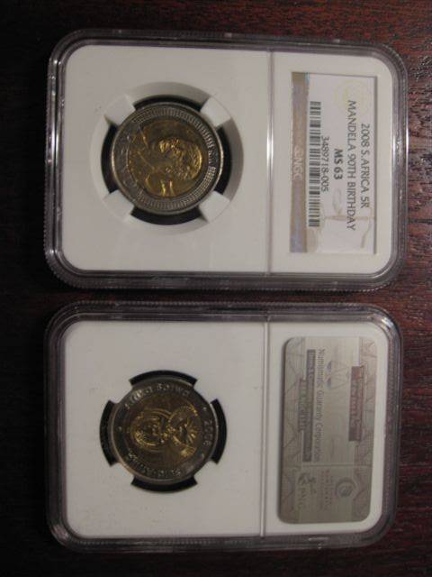 ****Mandela 2008 Birthday R5**** MS63 - 1 Available