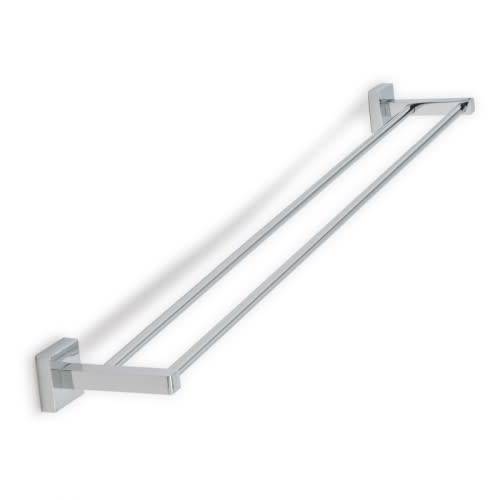Munich Double Towel Rail 770mm Chrome Plated